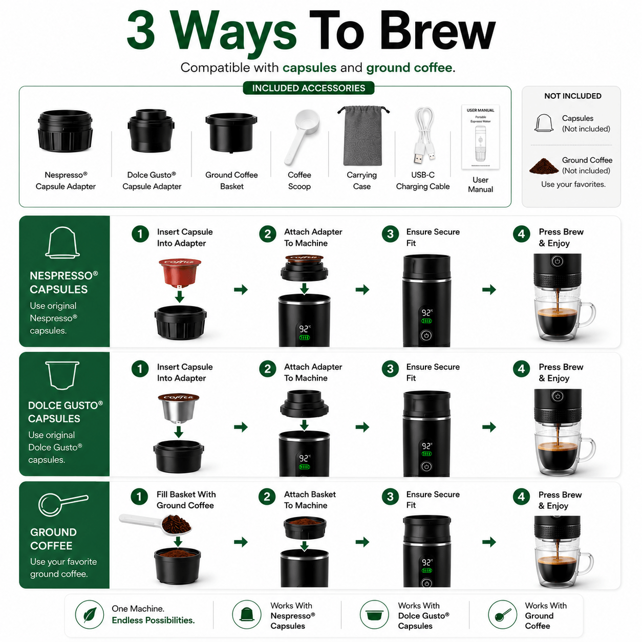 AtlasBrew™ Portable Espresso Maker
